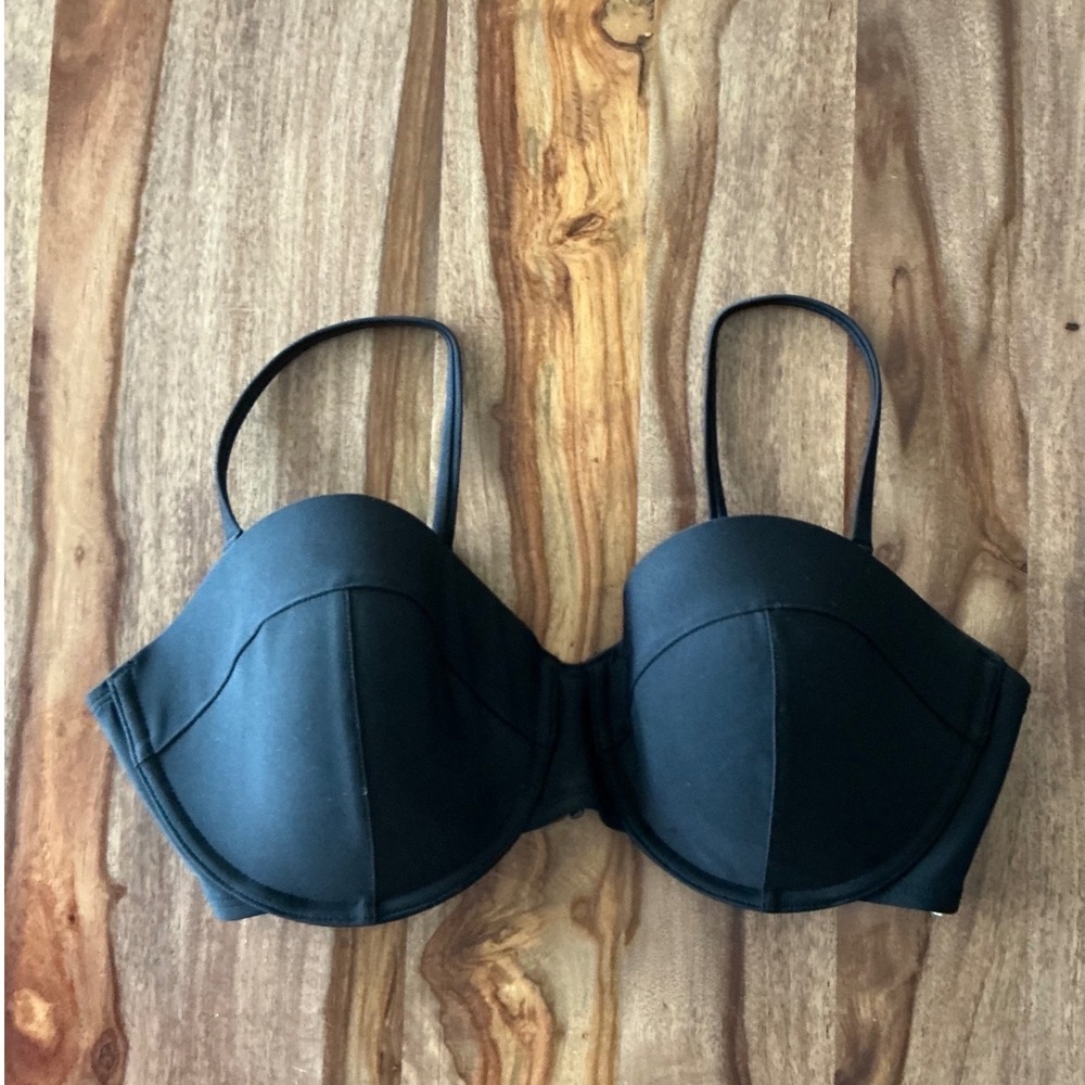Old Navy Womens Black Underwire Bikini Top Adjustable Straps Solid XL NWT